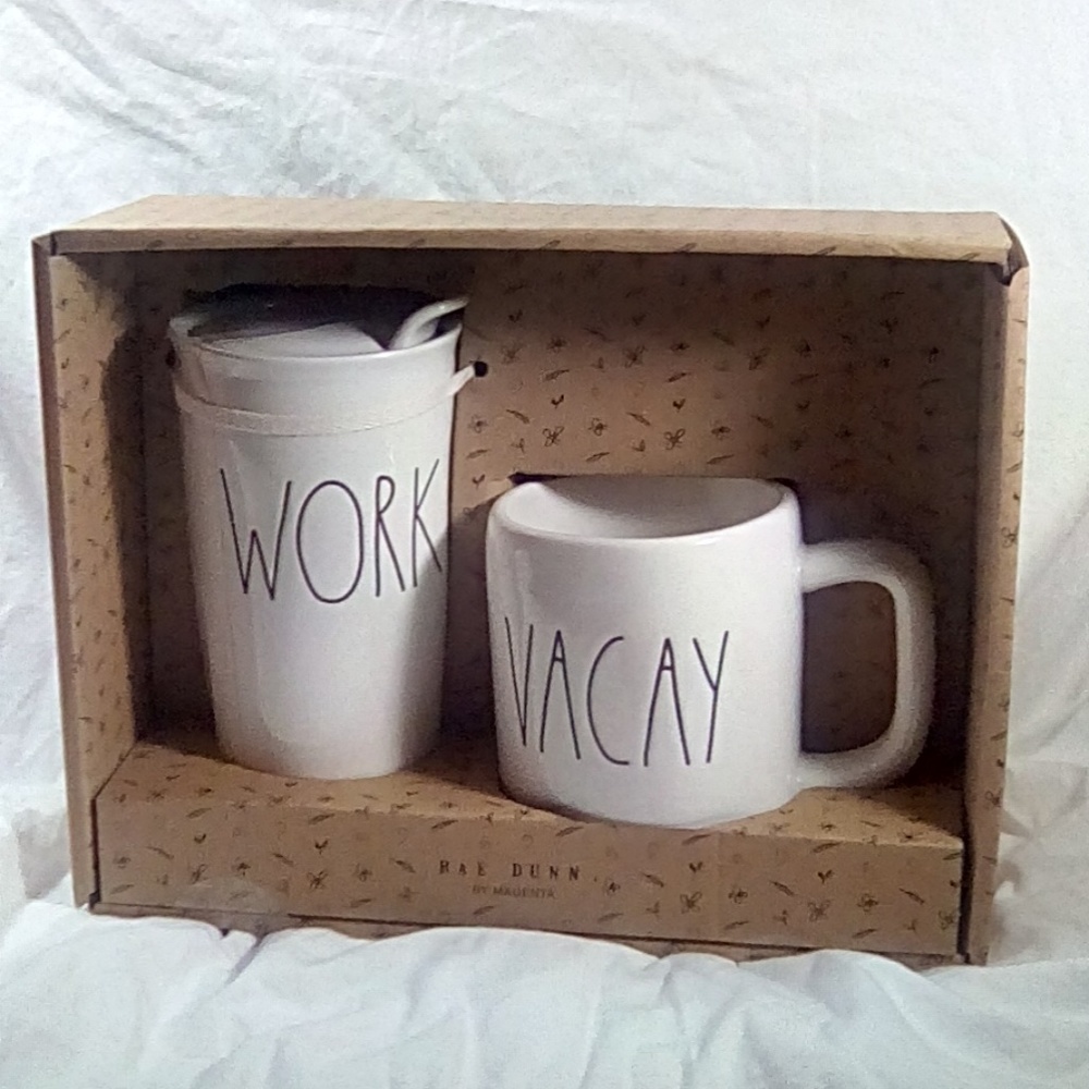 Rae Dunn Mug Set NIB  2 mugs By Magenta
